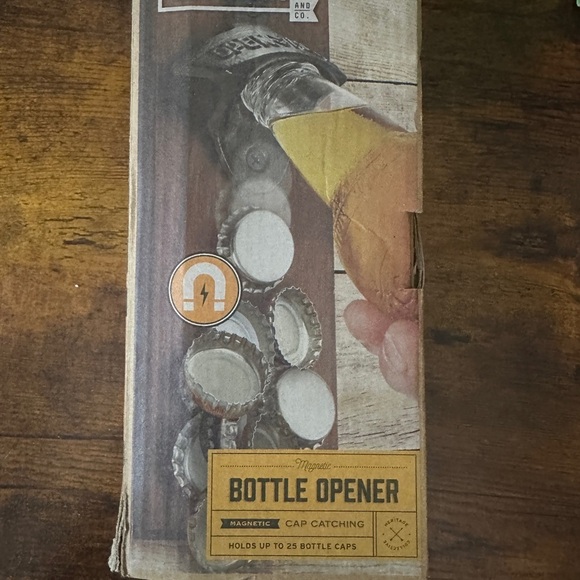 Black Wall-Mounted Bottle Opener - Picture 2 of 2